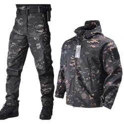 Ensemble imperméable Multicam noir - S (50-60kg)