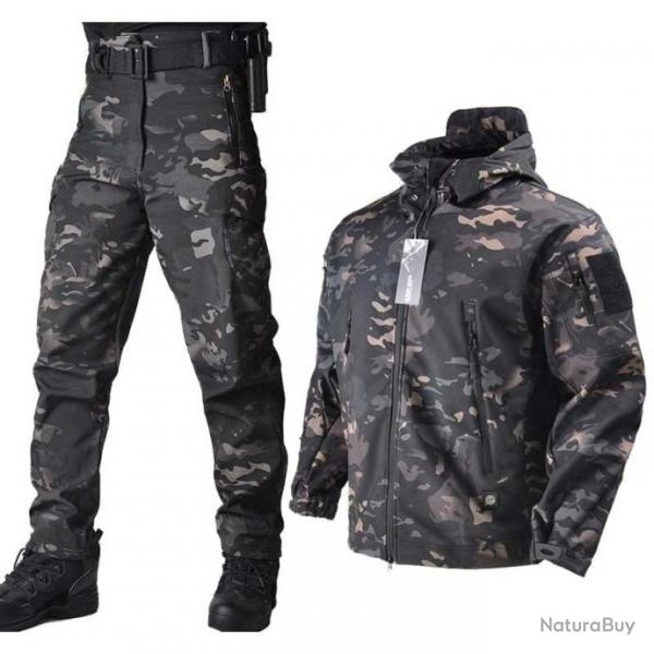 Ensemble impermable Multicam noir - S (50-60kg)