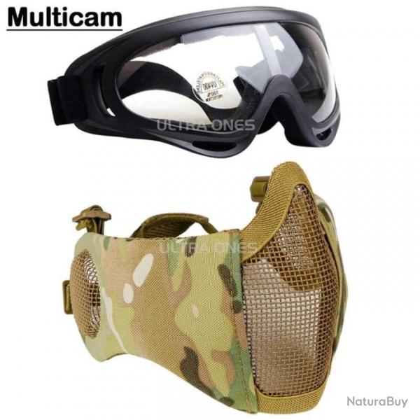 Ensemble masque/lunettes Ultra Ones - Multicam