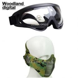 Ensemble masque/lunettes Ultra Ones - Woodland digital