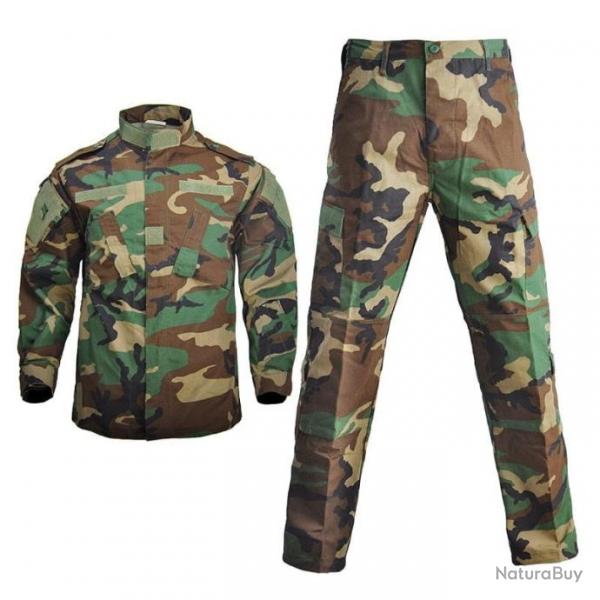 Ensemble uniforme camouflage HWild - Jungle green / S- (55-65kg)