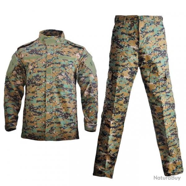 Ensemble uniforme camouflage HWild - Jungle Digital / XL- (85-95kg)