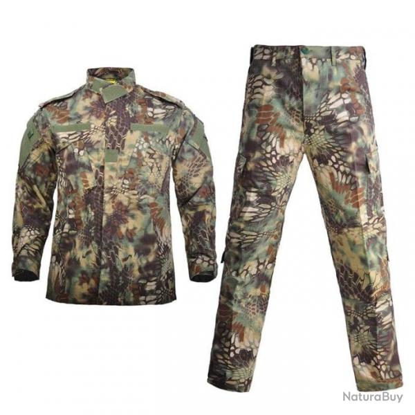 Ensemble uniforme camouflage HWild - Green Python / XS- (45-55kg)