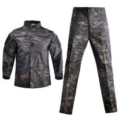 Ensemble uniforme camouflage HWild - black camo / XS- (45-55kg)