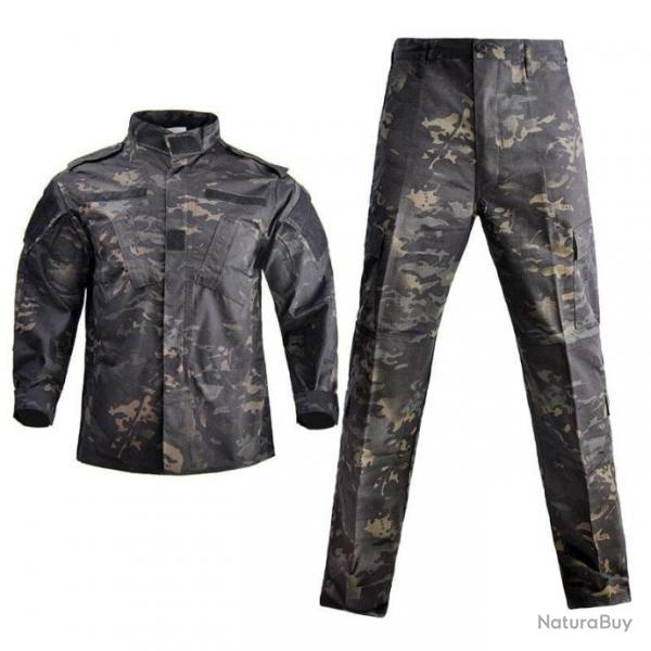 Ensemble uniforme camouflage HWild - black camo / M- (65-75kg)