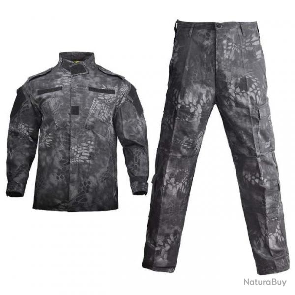 Ensemble uniforme camouflage HWild - Black Python / XS- (45-55kg)