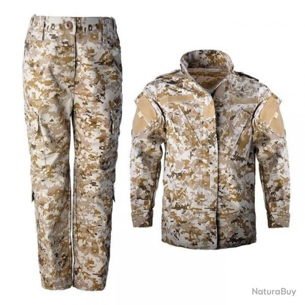 Ensemble uniforme enfant CS Airsoft - Desert / 120 cm