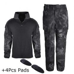 Ensemble uniforme enfant HWild Tactical - Black Python / 110 cm