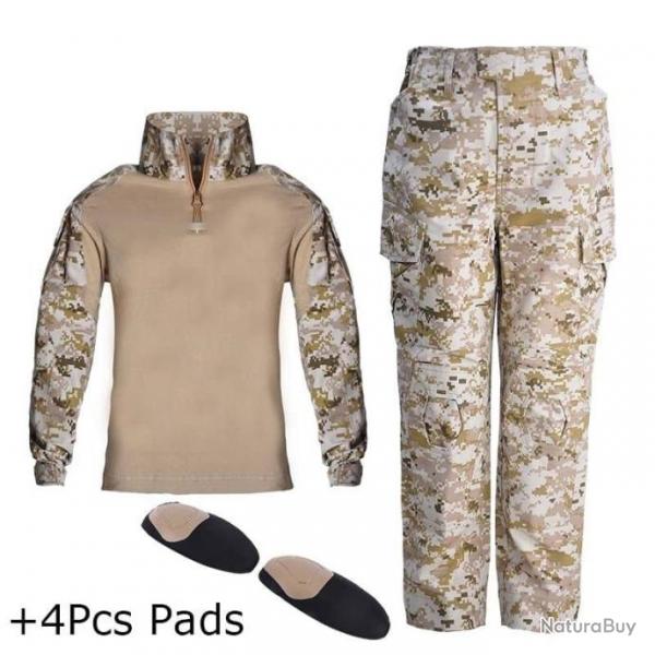 Ensemble uniforme enfant HWild Tactical - Desert Digital / 110 cm