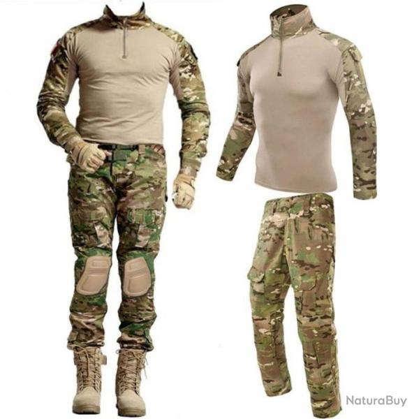 Ensemble uniforme Multicam HWild Tactical - M (55-65kg)