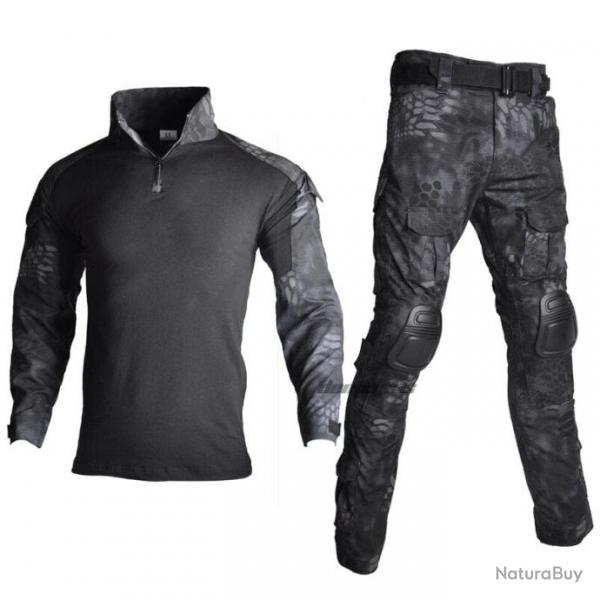 Ensemble uniforme OPS Python noir - S (50-60 kg)