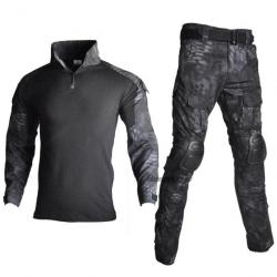 Ensemble uniforme OPS Python noir - M (60-70 kg)