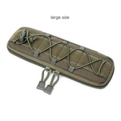 Etui couteau Molle boussole EDC - Vert armée - Large