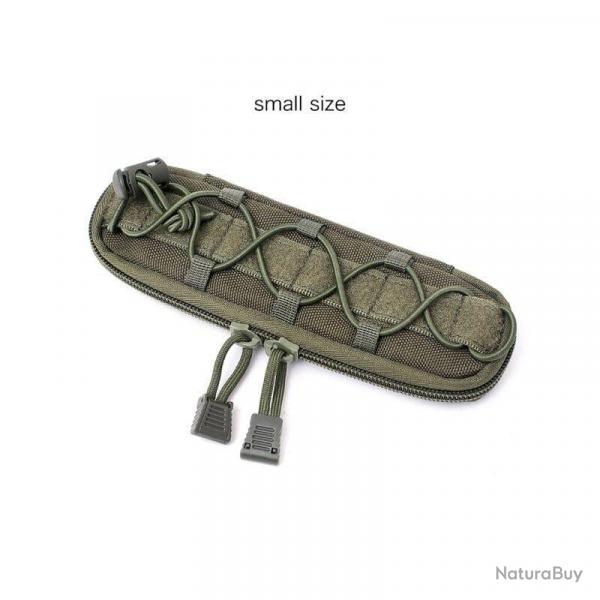 Etui couteau Molle boussole EDC - Vert arme - Petit