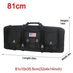 Étui double fusil Molle 32/48 pouces - 81cm Noir