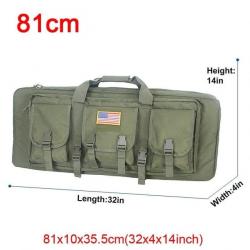 Étui double fusil Molle 32/48 pouces - 81cm Vert armée