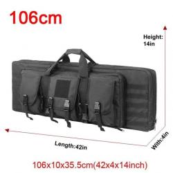 Étui double fusil Molle 32/48 pouces - 106cm Noir