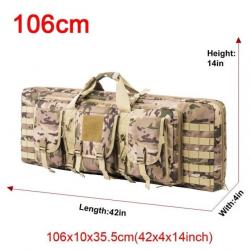 Étui double fusil Molle 32/48 pouces - 106cm Multicam