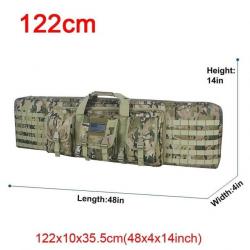 Étui double fusil Molle 32/48 pouces - 122cm Multicam