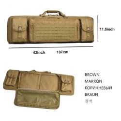 Étui fusil Molle verrouillable 46 " - Marron 42 pouces