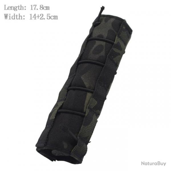 tui suppresseur VULPO 22cm & 17.8cm - Multicam noir 17.8cm