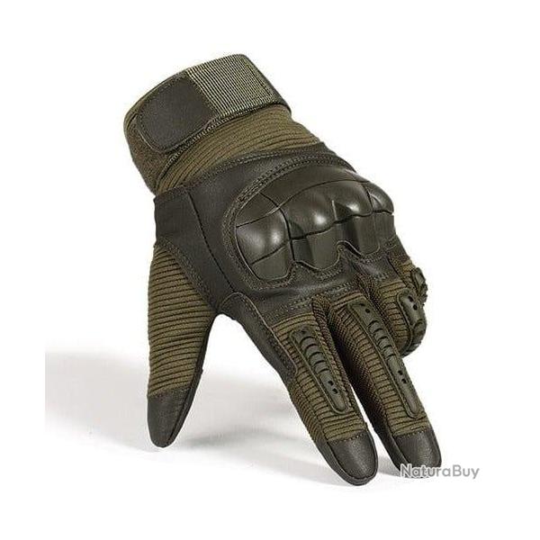 Gants cuir FireMark PU JOS Ranger green