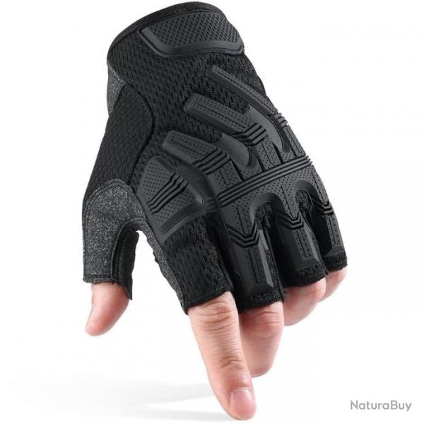 Gants demi-doigt PantherStrike XT SWAT MC Gear - Noir / M