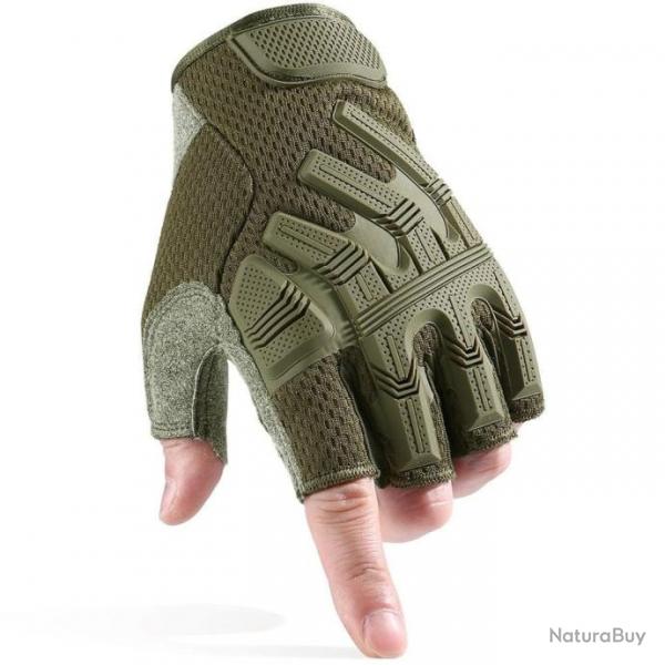 Gants demi-doigt PantherStrike XT SWAT MC Gear - Ranger vert / M