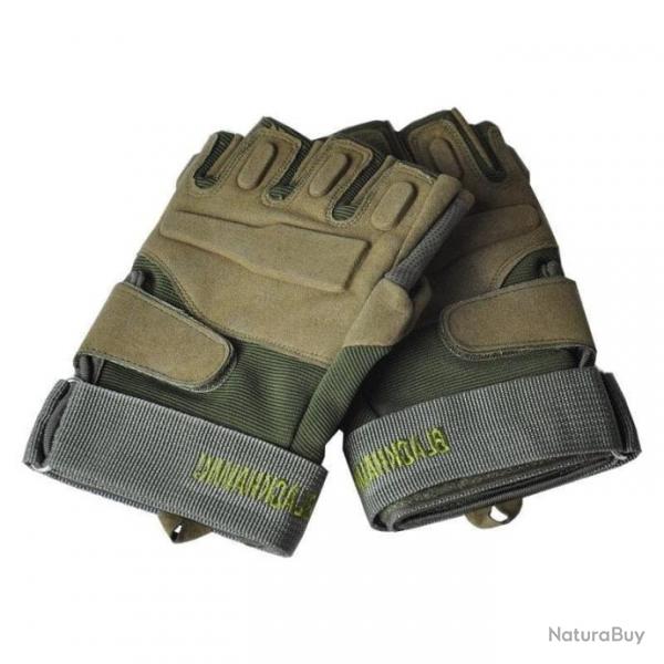 Gants demi-doigt BlackOps Claw HWild - Ranger vert / M