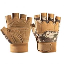 Gants demi-doigt ViperCut Tactical WSE Digital Desert - M