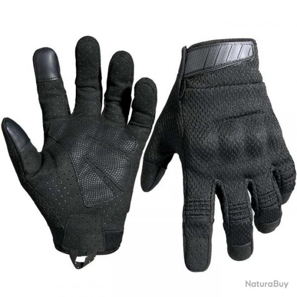 Gants Hawk Tactical Patrol Gear doigt complet Noir