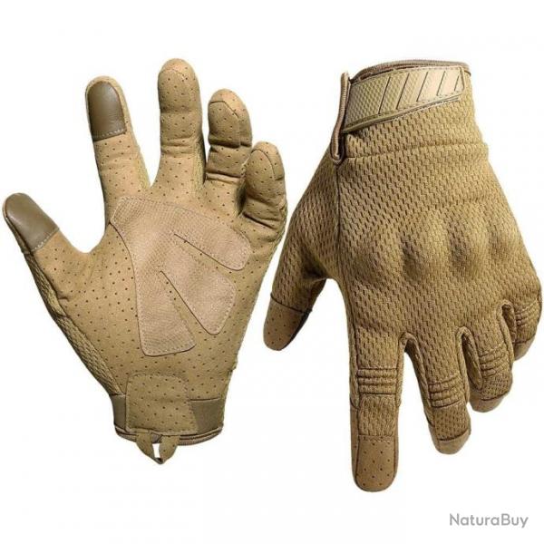 Gants Hawk Tactical Patrol Gear doigt complet - Tan / S