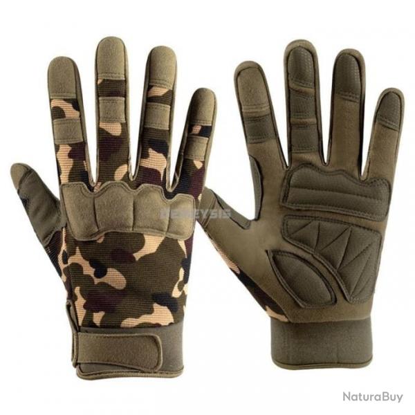 Gants tactiques militaire WSE Airsoft - Camo / M