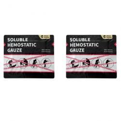 Gaze hémostatique soluble Rhino Rescue - 2 pc