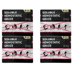 Gaze hémostatique soluble Rhino Rescue - 4 pc