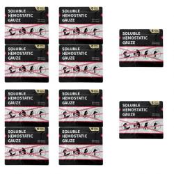 Gaze hémostatique soluble Rhino Rescue - 10 pc