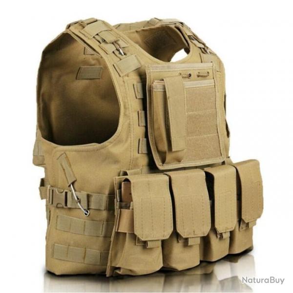 Gilet Assaut Molle JOS Vers1 - Tan / Unique