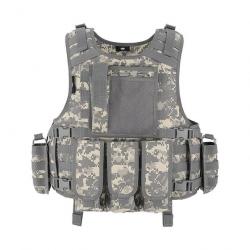 Gilet combat Molle MG Flash Force - Digital ACU / Unique