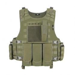 Gilet combat Molle MG Flash Force - Vert OD / Unique