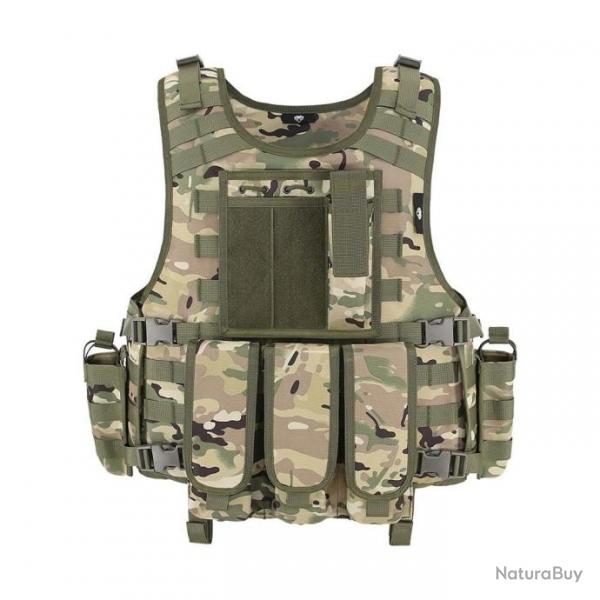 Gilet combat Molle MG Flash Force - Multicam / Unique