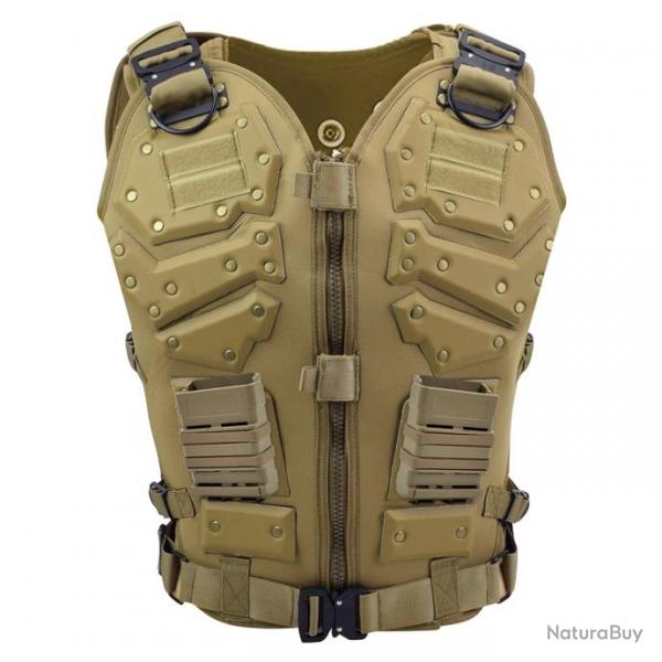 Gilet de combat Molle rglable Wargame - Tan