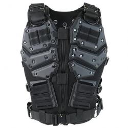 Gilet de combat Molle réglable Wargame - Noir