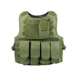 Gilet enfant Assaut Wolf Enemy vert OD - Hauteur supérieure à 150 cm