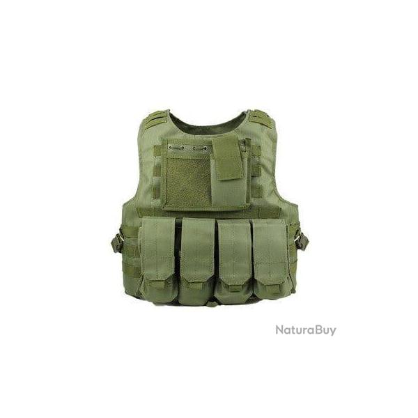 Gilet enfant Assaut Wolf Enemy vert OD - Hauteur suprieure  150 cm