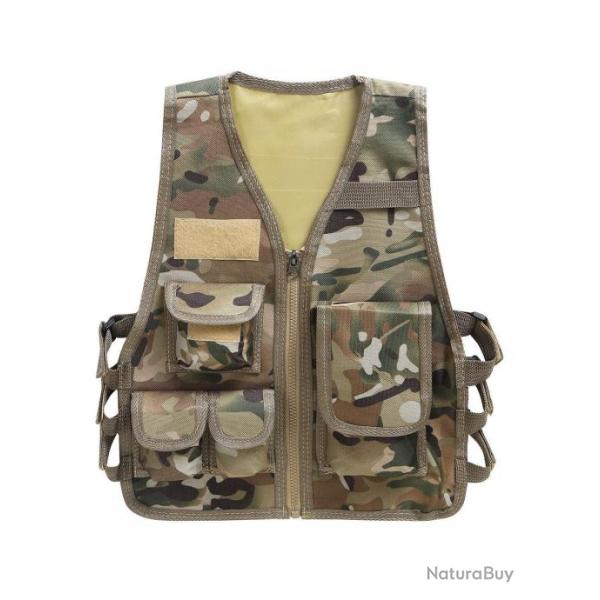 Gilet enfant camouflage militaire FOS - Camouflage CP / S