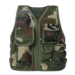 Gilet enfant camouflage militaire FOS - Camouflage militaire / S