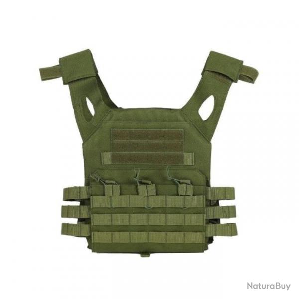 Gilet Plate Carrier Tactical Molle 600D - Ranger Green