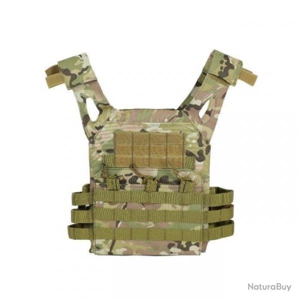 Gilet Plate Carrier Tactical Molle 600D - Multicam