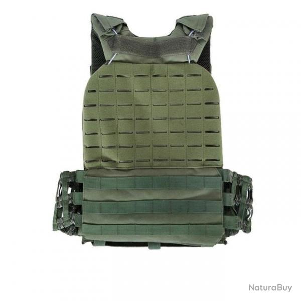 Gilet porte-plaque Assaut IOS Airsoft - Vert OD