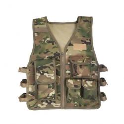 Gilet porte-plaque enfant Wolf Enemy - Multicam / 43cm